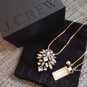 NWOT J. Crew Blooming Crystal Pendant Necklace